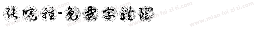 张晓雅字体转换
