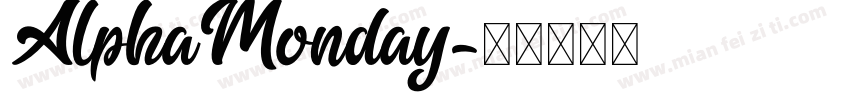 AlphaMonday字体转换