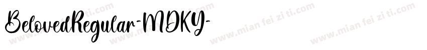BelovedRegular-MDKY字体转换