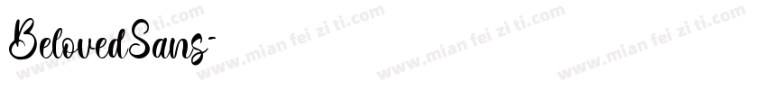 BelovedSans字体转换