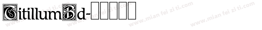 TitillumBd字体转换