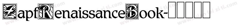 ZapfRenaissanceBook字体转换