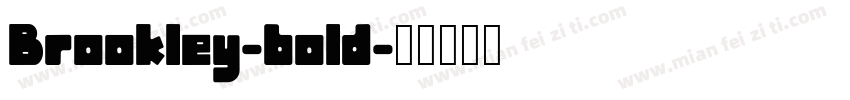 Brookley-bold字体转换