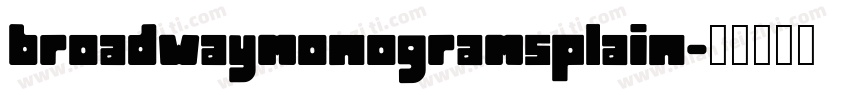 broadwaymonogramsplain字体转换
