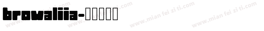browaliia字体转换