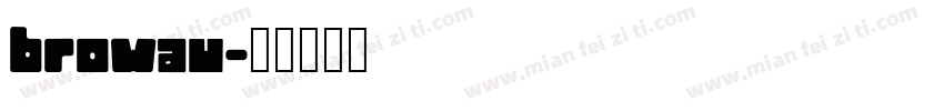 browau字体转换