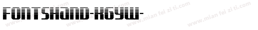 FontsHand-KGyW字体转换