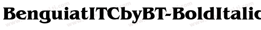 BenguiatITCbyBT-BoldItalic字体转换