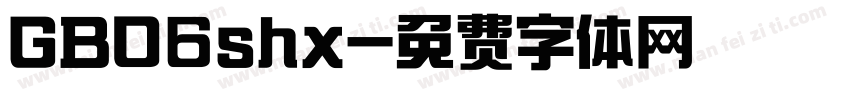 GB06shx字体转换
