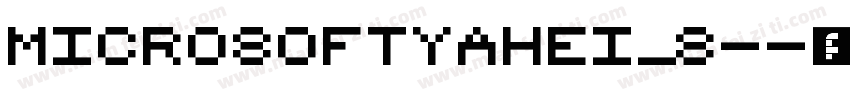 MicrosoftYaHei_8-字体转换