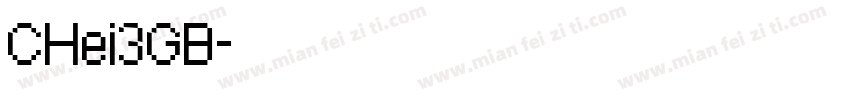 CHei3GB字体转换