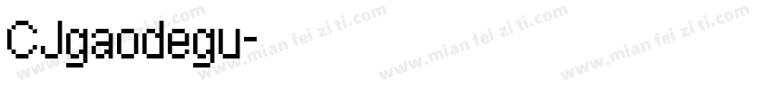 CJgaodegu字体转换