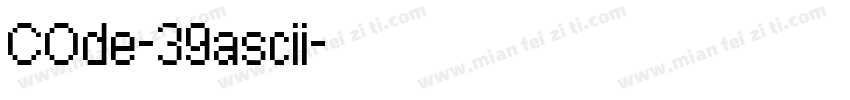 COde-39ascii字体转换