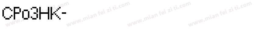 CPo3HK字体转换