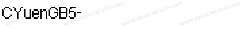 CYuenGB5字体转换