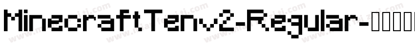 MinecraftTenv2-Regular字体转换