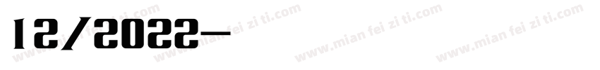 12/2022字体转换