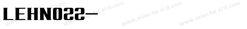 LEHN022字体转换