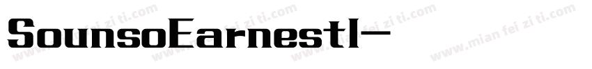 SounsoEarnestl字体转换