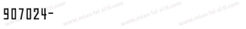 907024字体转换