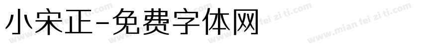小宋正字体转换