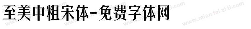 至美中粗宋体字体转换