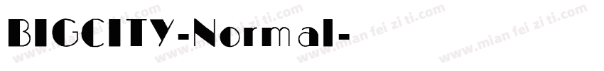BIGCITY-Normal字体转换