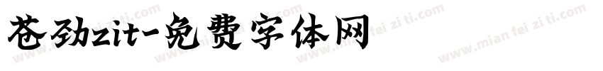 苍劲zit字体转换