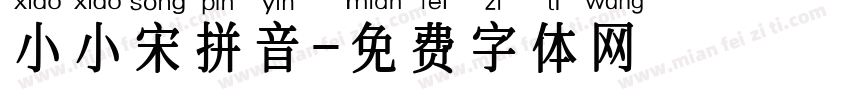 小小宋拼音字体转换