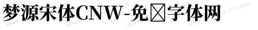 梦源宋体CNW字体转换