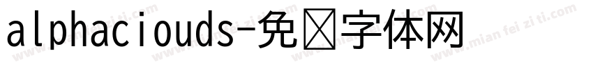 alphaciouds字体转换