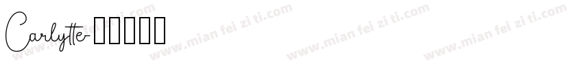Carlytte字体转换