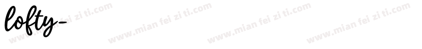 lofty字体转换