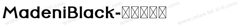 MadeniBlack字体转换