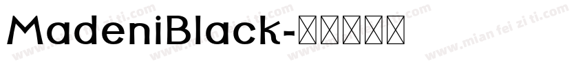 MadeniBlack字体转换