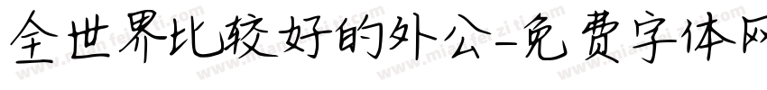 全世界比较好的外公字体转换