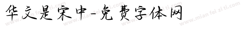 华文是宋中字体转换