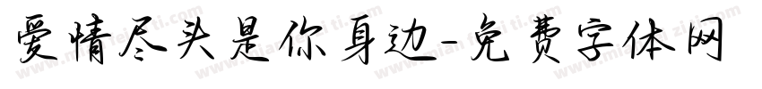 爱情尽头是你身边字体转换 爱情尽头是你身边字体转换