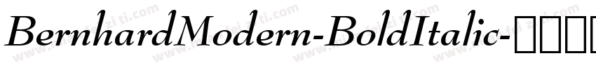 BernhardModern-BoldItalic字体转换