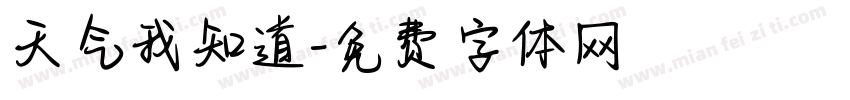 天气我知道字体转换