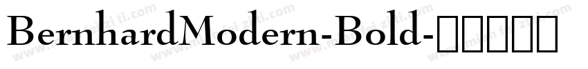 BernhardModern-Bold字体转换
