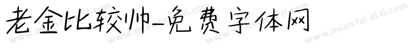 老金比较帅字体转换