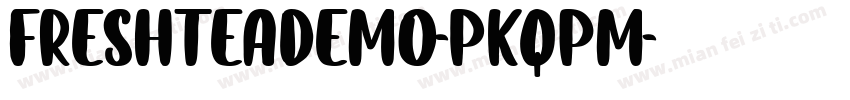 FreshTeaDemo-PKqpm字体转换