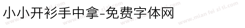 小小开衫手中拿字体转换