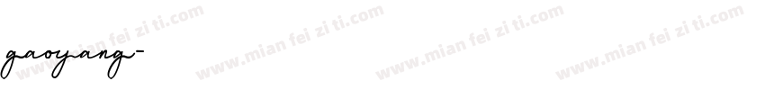 gaoyang字体转换