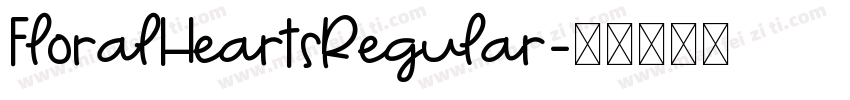 FloralHeartsRegular字体转换