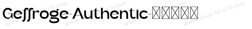 Geffroge-Authentic字体转换