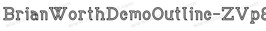 BrianWorthDemoOutline-ZVp83字体转换