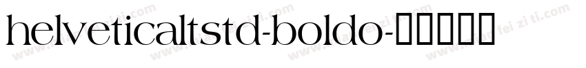helveticaltstd-boldo字体转换