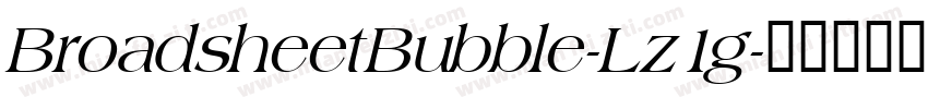 BroadsheetBubble-Lz1g字体转换